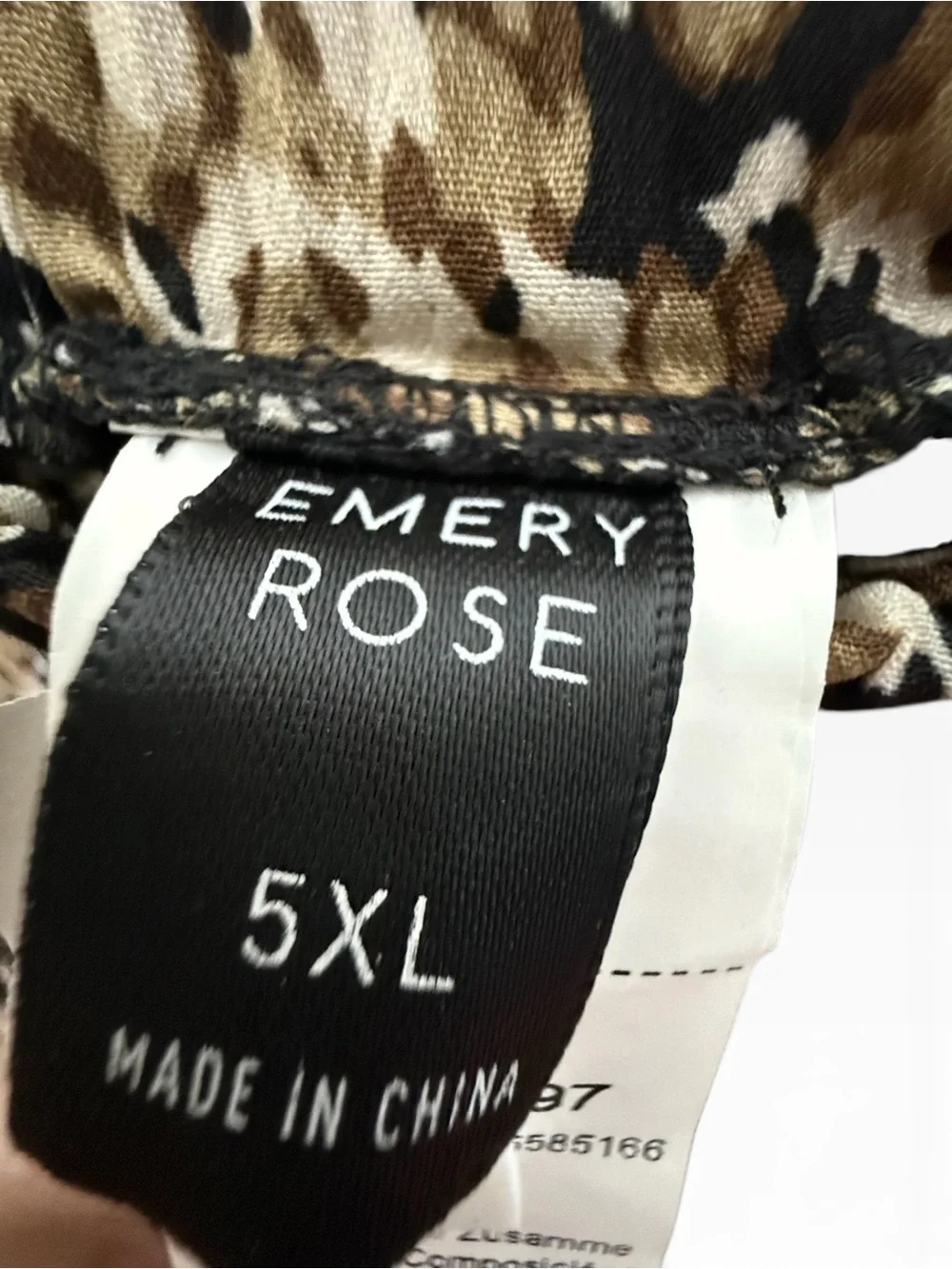 EMERY ROSE Black Brown Multi 5XL Pleated Pants Speckled Micro Texture Casual Tro